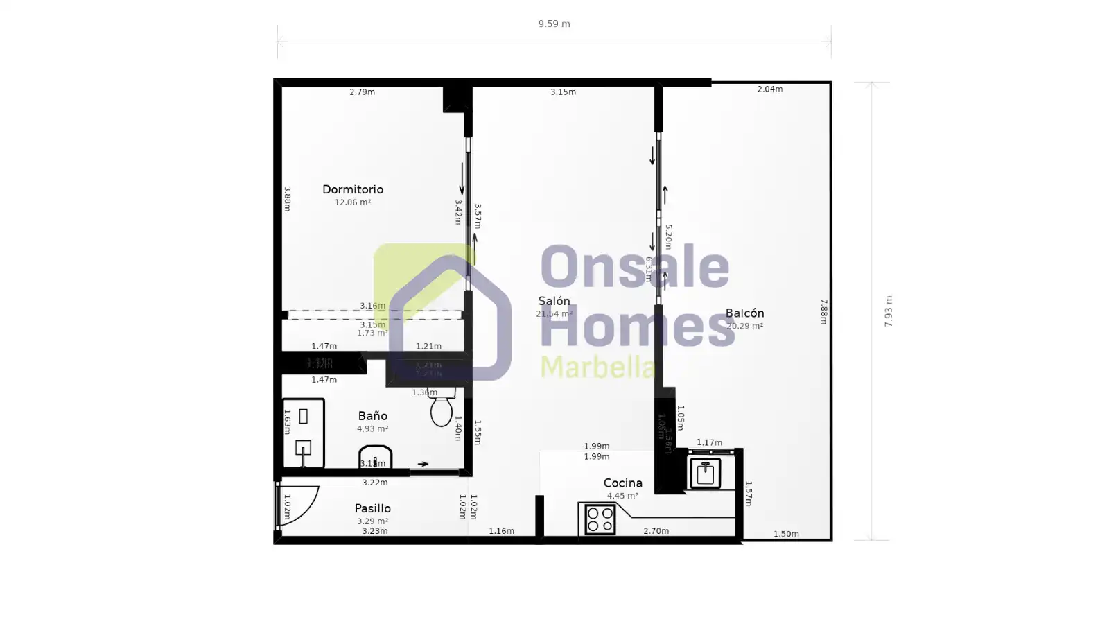 Piso en venta en Marbella con Aire acondicionado, Terraza y Balcón