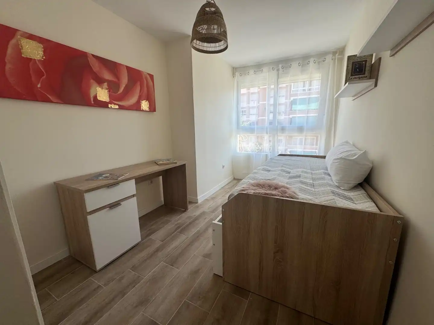 Bedroom of Flat for sale in Málaga  with Air Conditioner, Terrace and Furnished