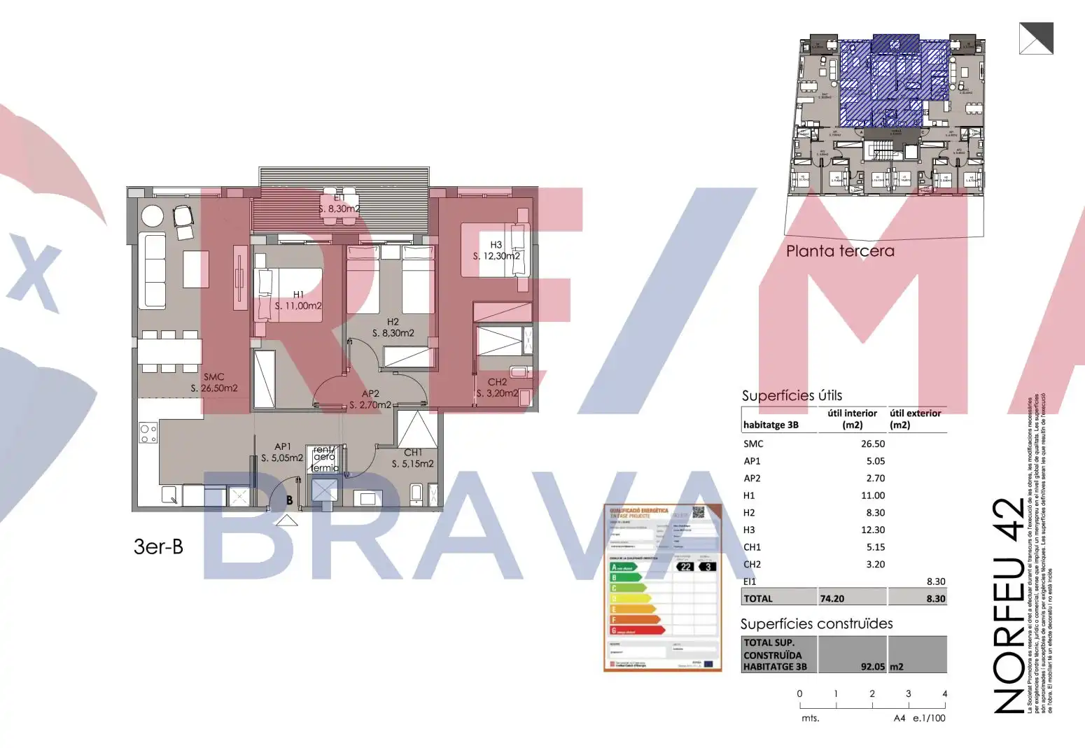 Flat with terrace for sale in Calle CL CAP NORFEU, imagen 38