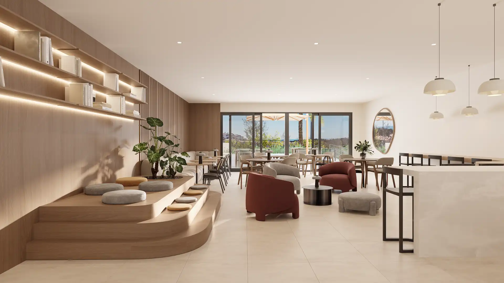 Sala de estar de Apartamento en venta en Mijas con Terraza