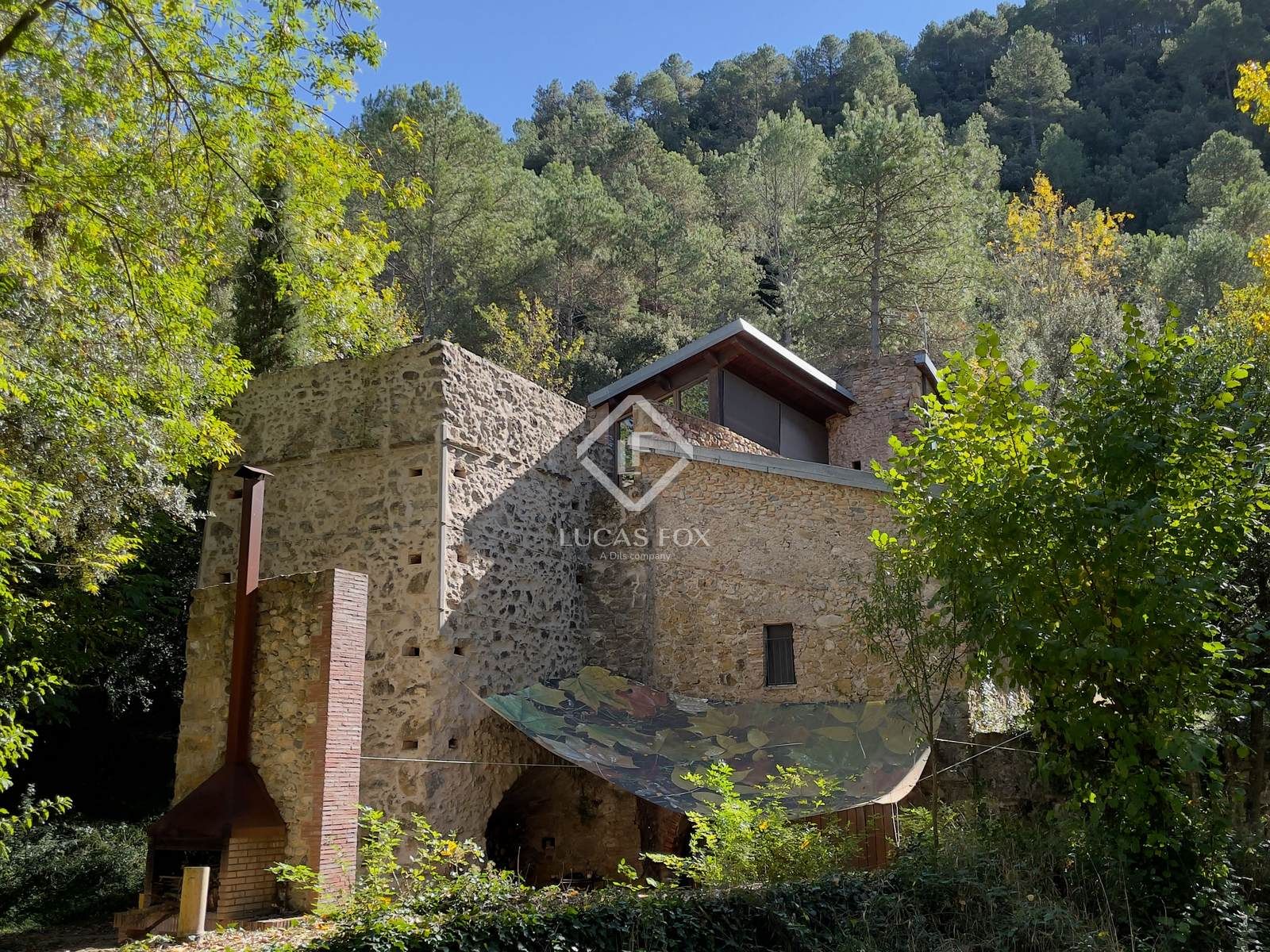 Exterior view of Country house for sale in Sant Llorenç de la Muga  with Heating, Private garden and Parquet flooring