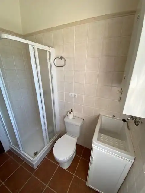 Baño de Finca rústica de alquiler en Cantillana con Jardín privado, Terraza y Piscina