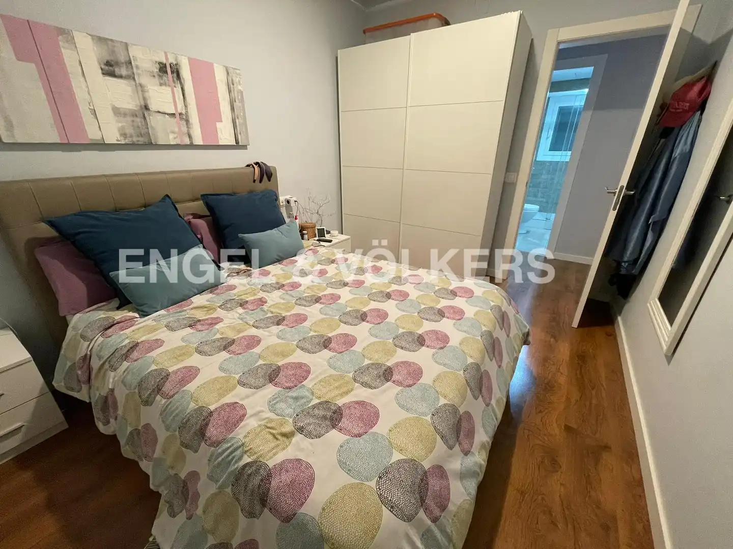 Schlafzimmer von Wohnung zur Miete in Barcelona mit Klimaanlage, Heizung und Parkett