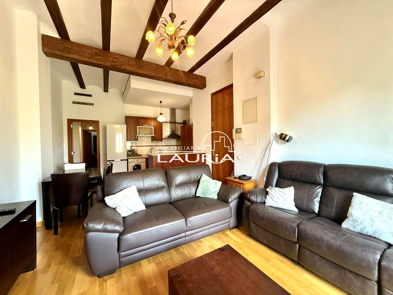 Living room of Flat to rent in  Valencia Capital  with Air Conditioner, Furnished and Balcony