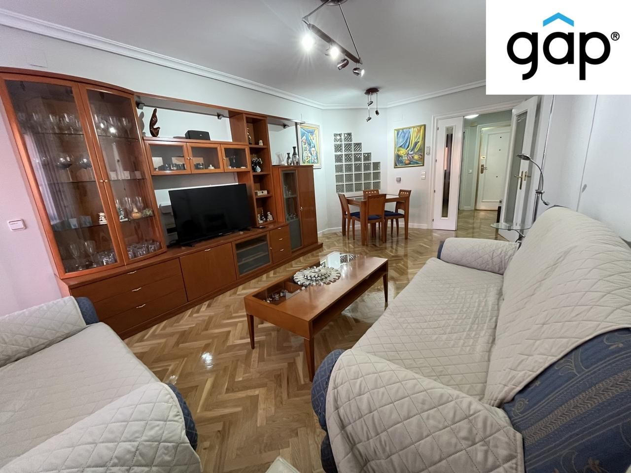 Living room of Flat to rent in Cuenca Capital  with Heating and Furnished