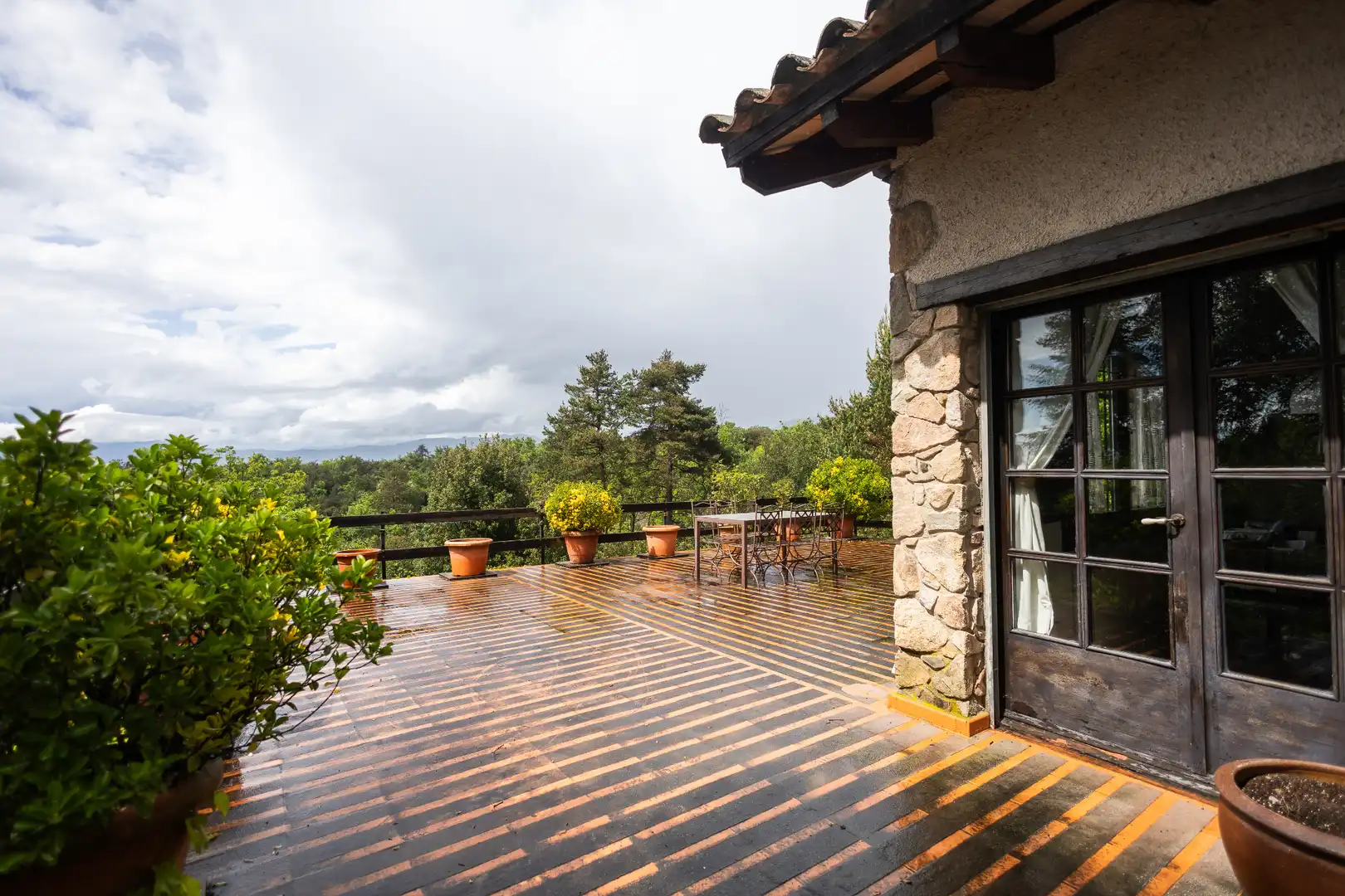 Terraza de Finca rústica en venta en L'Esquirol con Calefacción, Jardín privado y Terraza