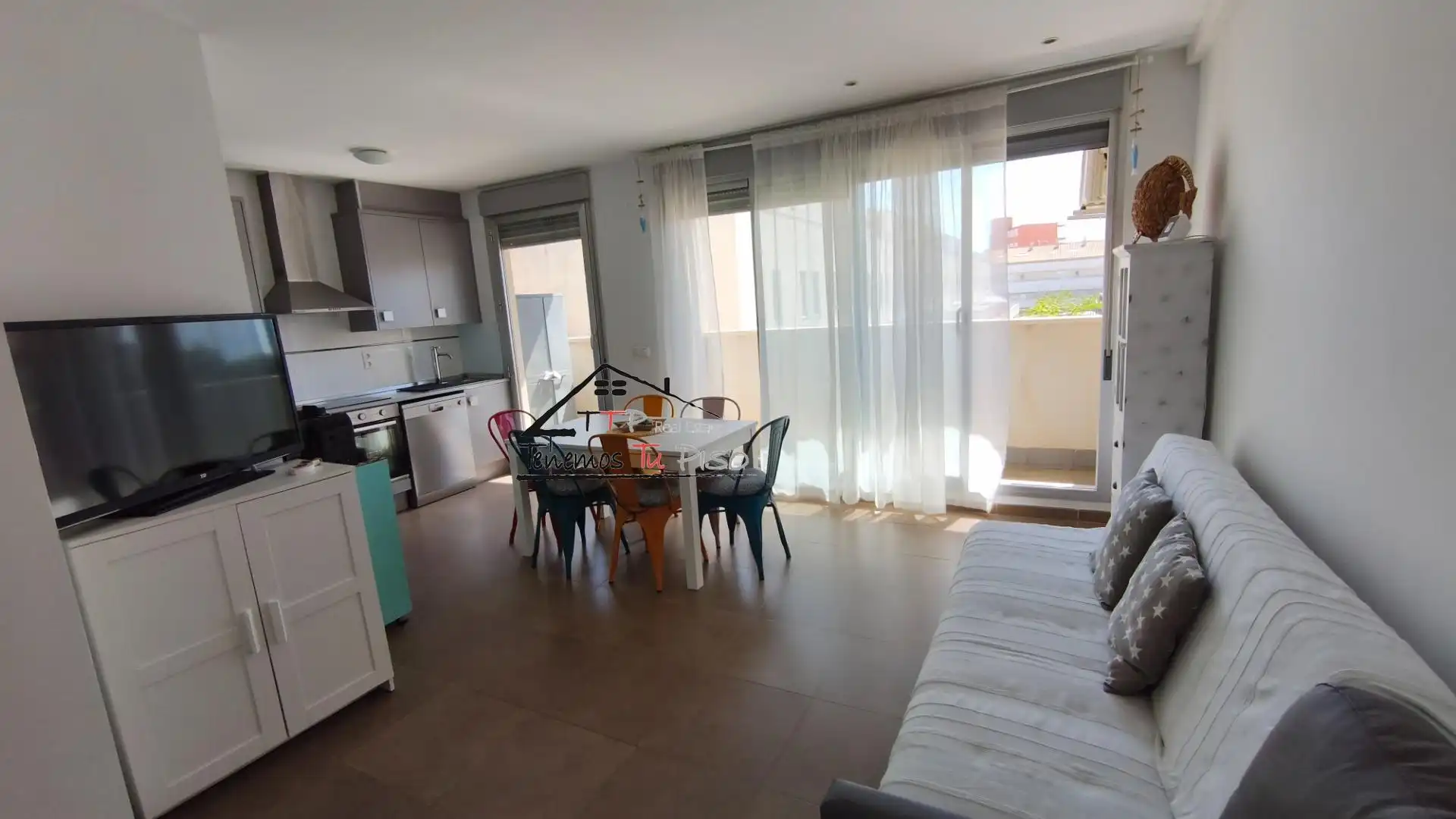 Sala de estar de Apartamento en venta en Benicarló con Aire acondicionado, Calefacción y Jardín privado