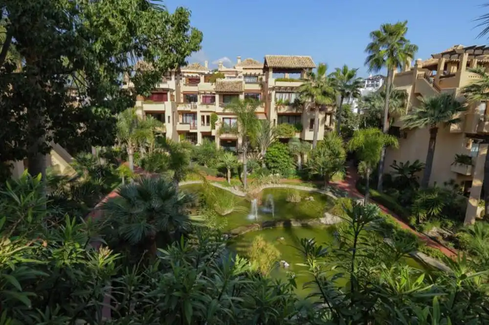 Garden of Apartments for rent in Marbella  with Air Conditioner, Terrace and Storage room