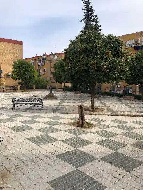 Vista exterior de Piso de alquiler en Bormujos con Aire acondicionado, Jardín privado y Trastero