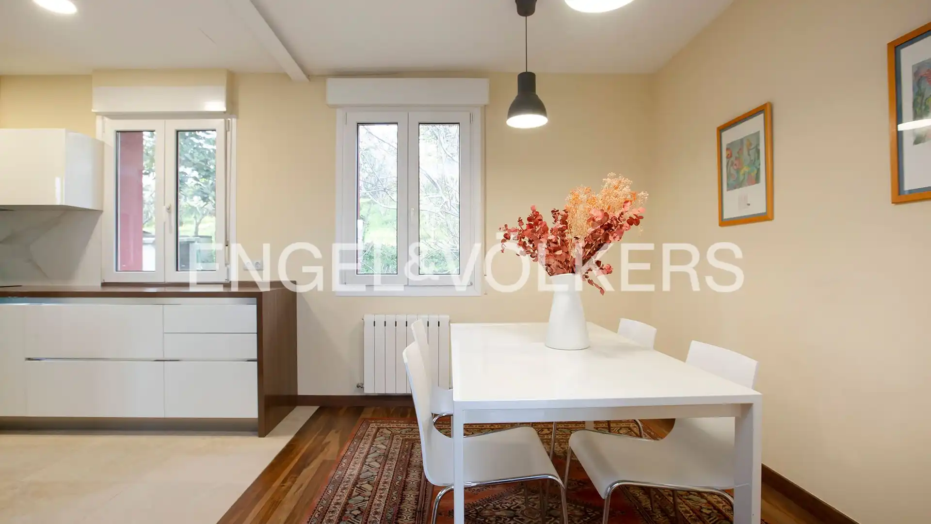 Dining room of Flat for sale in Bilbao   with Heating, Private garden and Parquet flooring