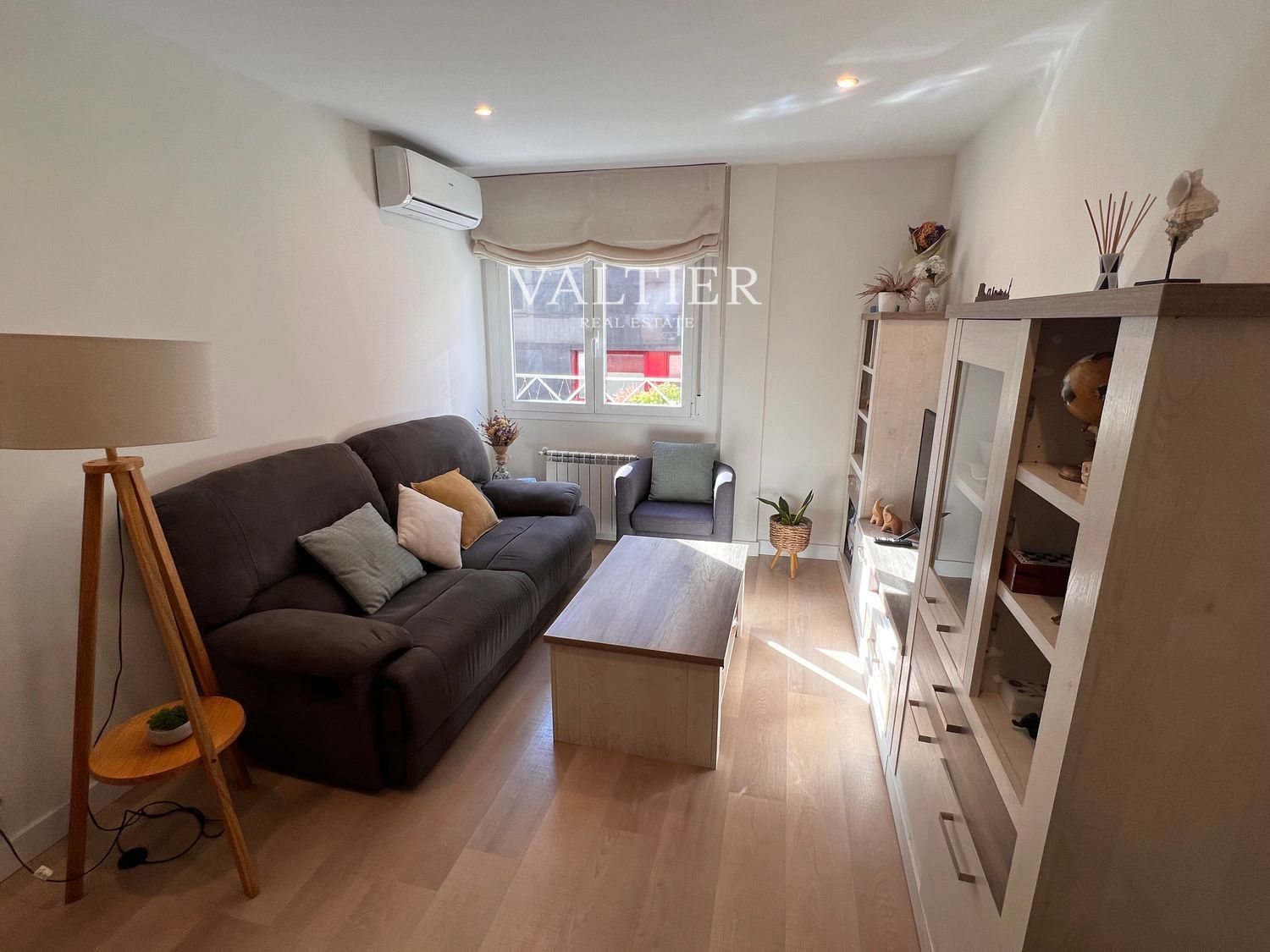 Sala d'estar de Pis de lloguer en  Madrid Capital amb Aire condicionat i Moblat