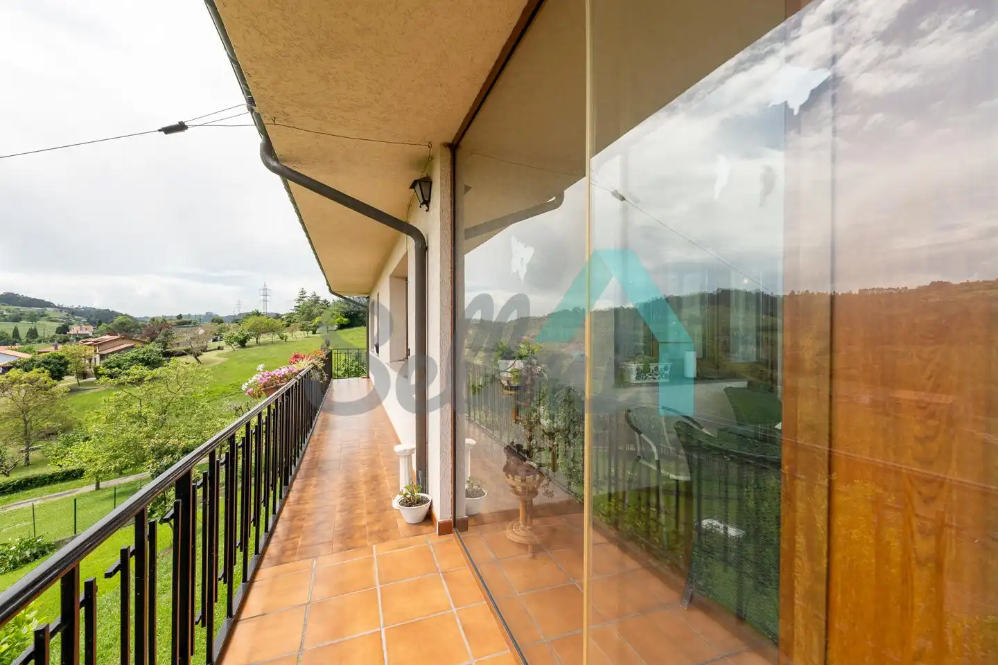 Balcony of Houses for sale in Gijón   with Heating, Private garden and Terrace