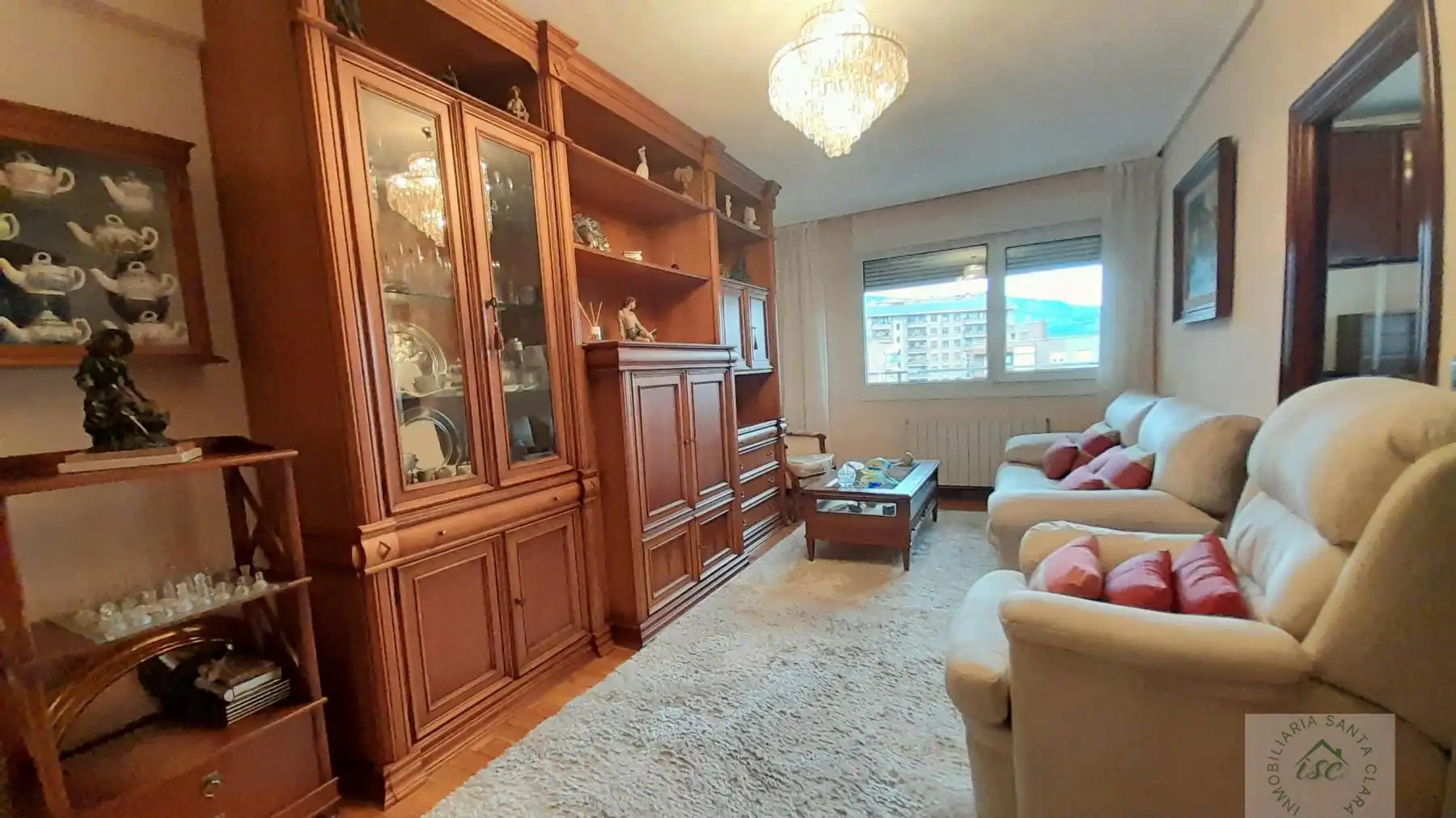 Sala de estar de Piso en venta en Bilbao  con Calefacción, Amueblado y Balcón