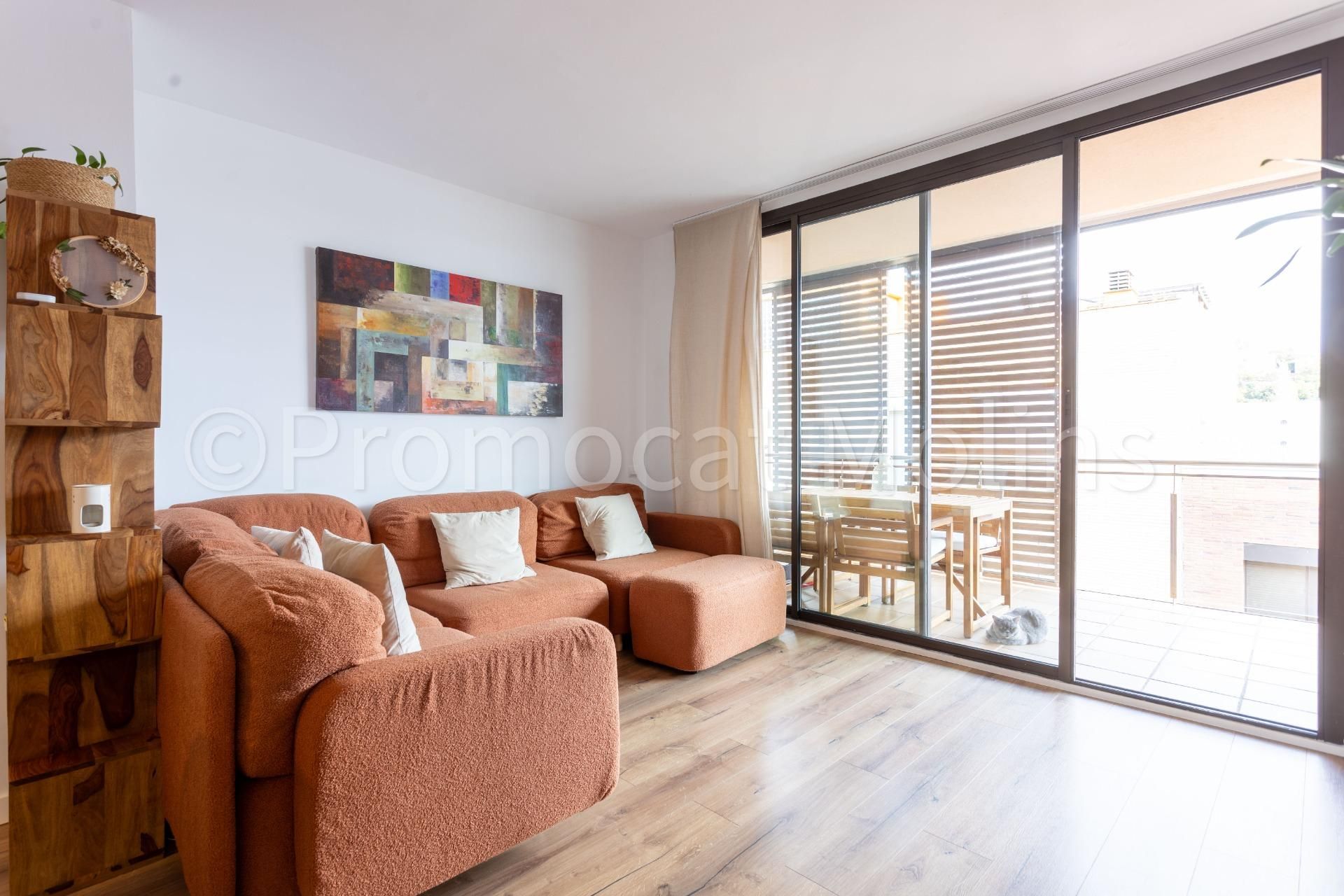 Sala de estar de Ático en venta en Molins de Rei con Aire acondicionado, Calefacción y Terraza