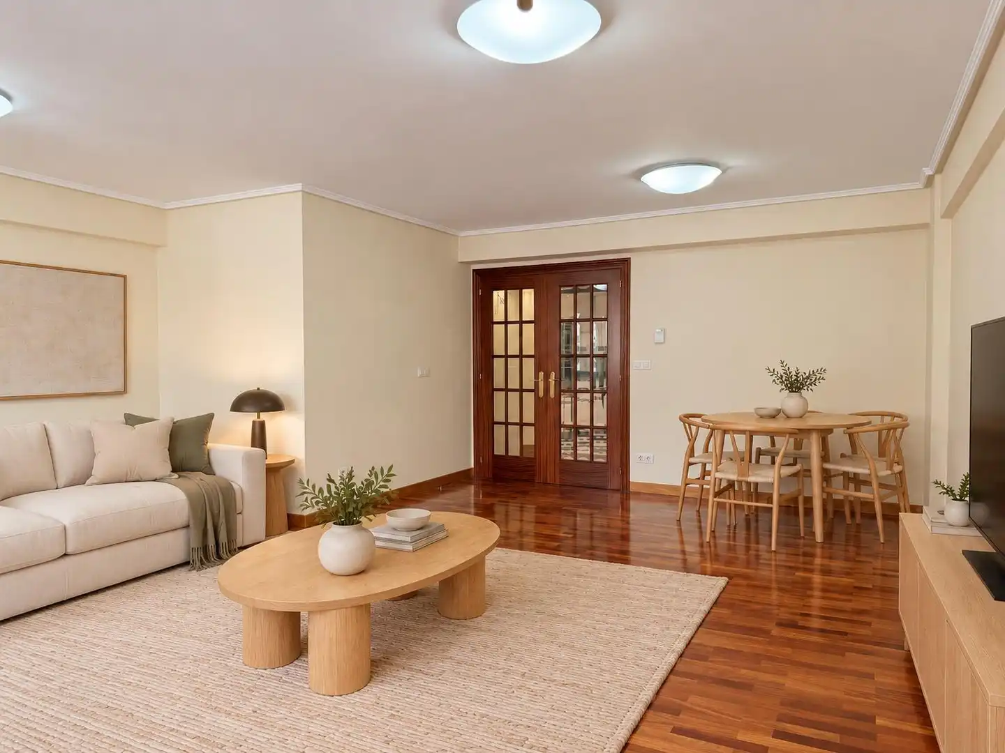 Sala de estar de Piso en venta en A Coruña Capital  con Calefacción