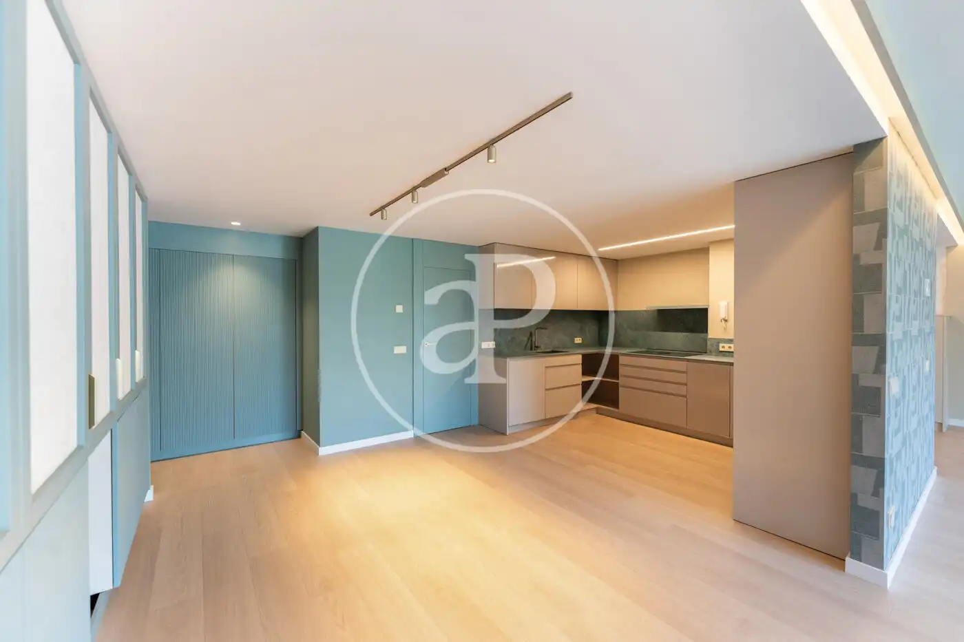 Wohnzimmer von Wohnung zur Miete in  Palma de Mallorca mit Klimaanlage, Heizung und Terrasse