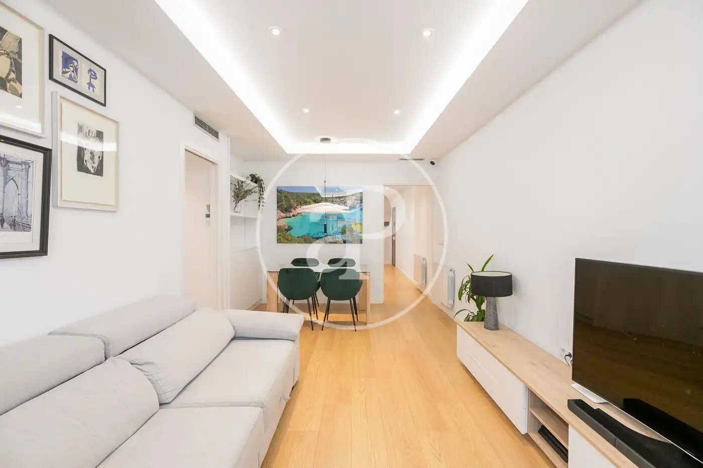 Sala de estar de Piso en venta en Barcelona con Aire acondicionado, Calefacción y Balcón