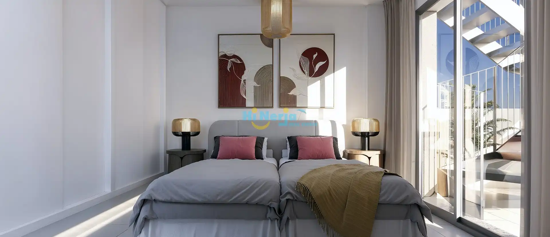 Habitación de Casa adosada en venta en Nerja con Terraza y Piscina