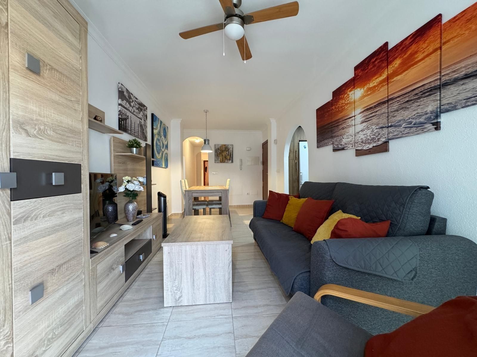 Sala d'estar de Apartament en venda en Mijas amb Balcó