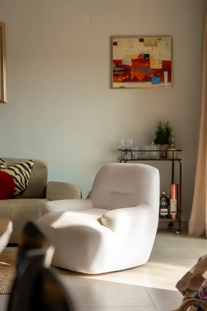 Sala de estar de Casa adosada en venta en Marbella con Aire acondicionado, Jardín privado y Terraza