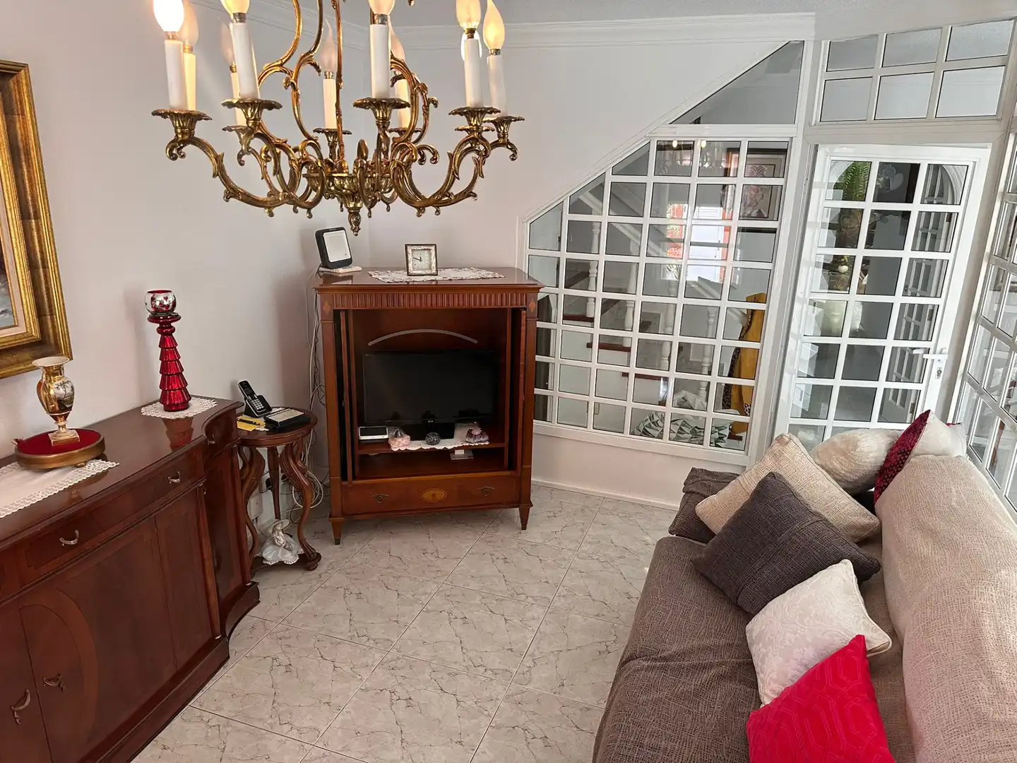 Sala de estar de Casa adosada en venta en Las Palmas de Gran Canaria con Aire acondicionado, Jardín privado y Terraza