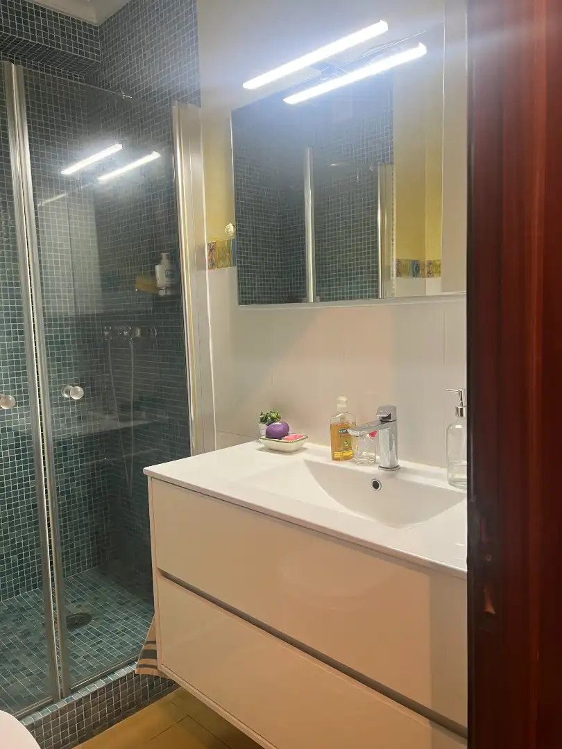 Bathroom of Apartments for sale in Baiona  with Heating, Furnished and Washing machine