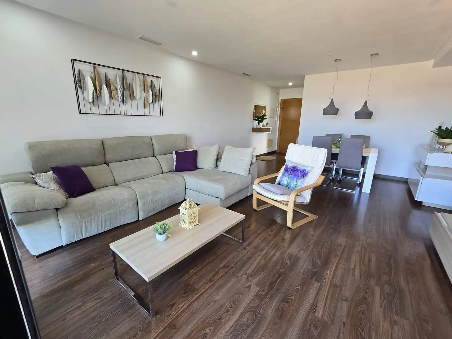 Sala de estar de Piso en venta en Crevillent con Aire acondicionado, Parquet y Terraza