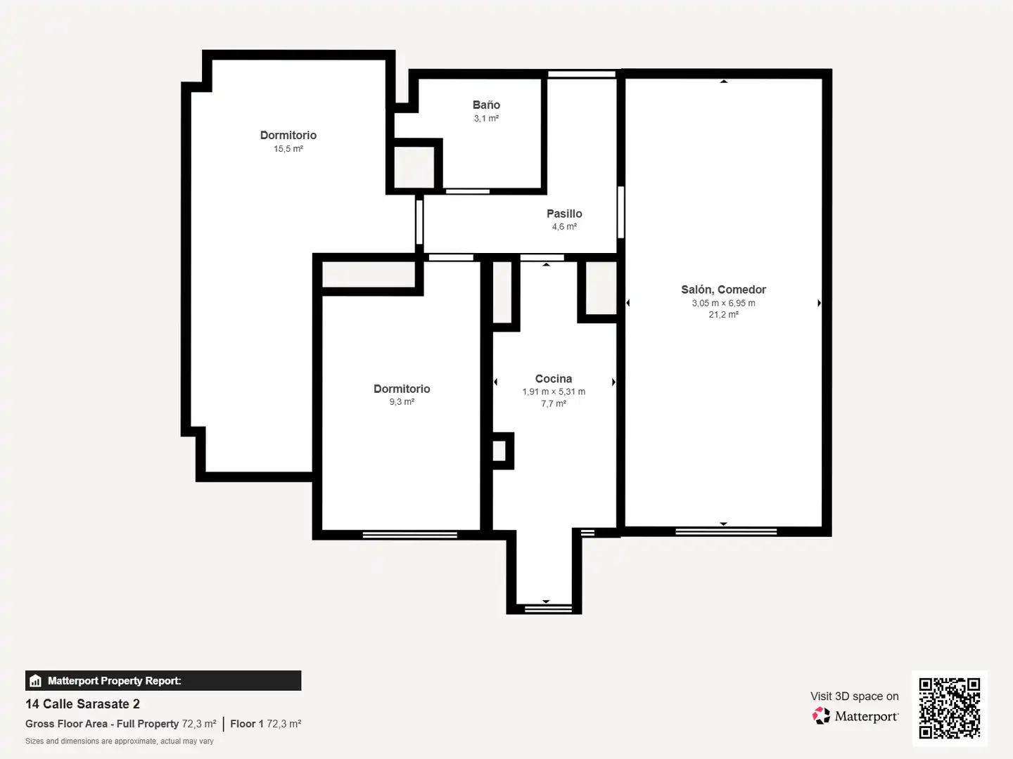 Flat for sale in Pinto  with Air Conditioner, Heating and Storage room