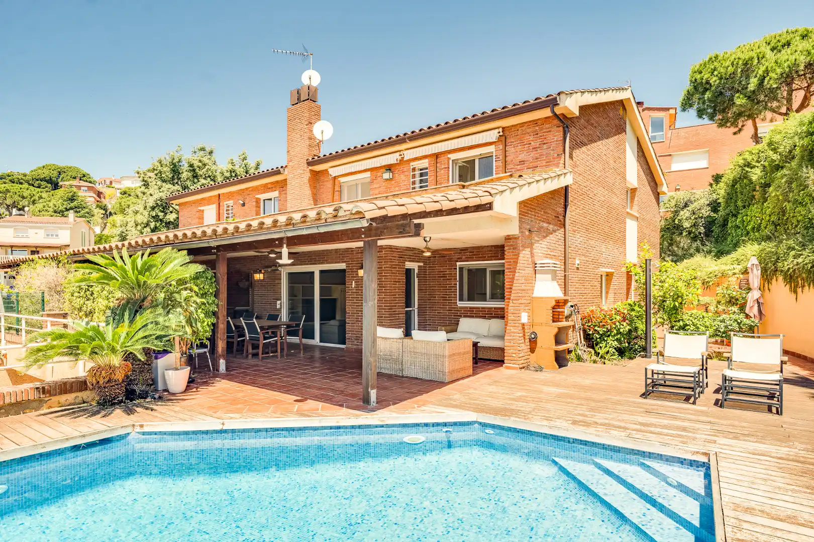 Jardín de Casa adosada en venta en Teià con Aire acondicionado, Calefacción y Jardín privado