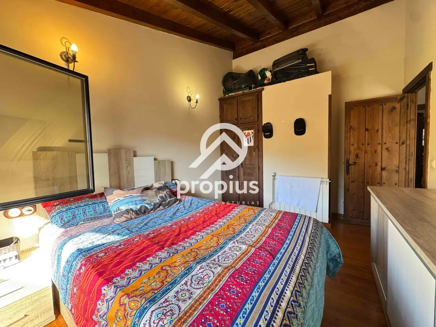 Bedroom of Houses for sale in Llanes  with Heating, Private garden and Parquet flooring