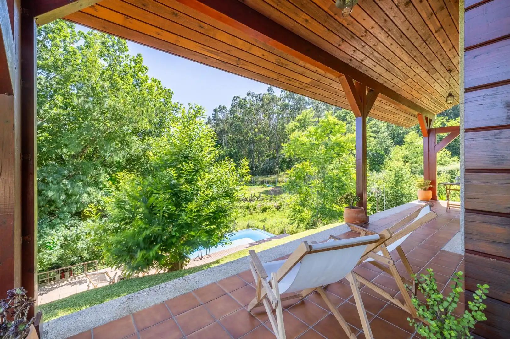 Terraza de Casa o chalet en venta en Salceda de Caselas con Calefacción, Jardín privado y Terraza