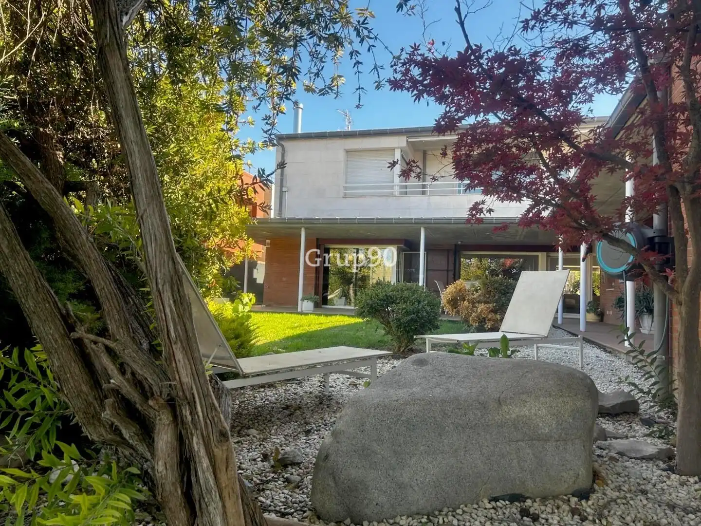 Garden of Houses for sale in Lleida  with Heating, Private garden and Parquet flooring