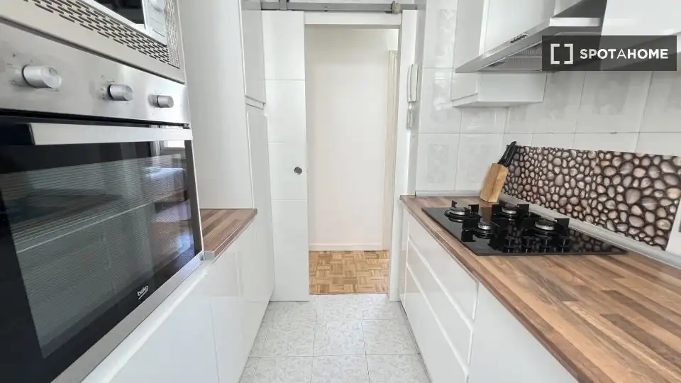 Kitchen of Flat for rent in Madrid  with Air Conditioner, Heating and Furnished