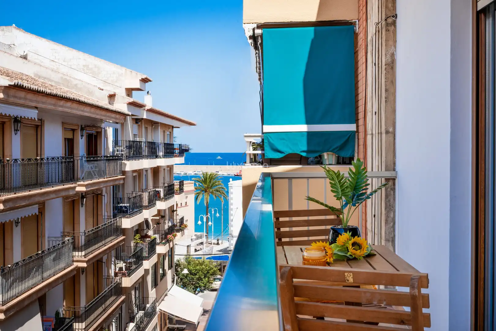 Terrasse von Dachboden zum Verkauf in Jávea / Xàbia mit Klimaanlage, Abstellraum und Balkon
