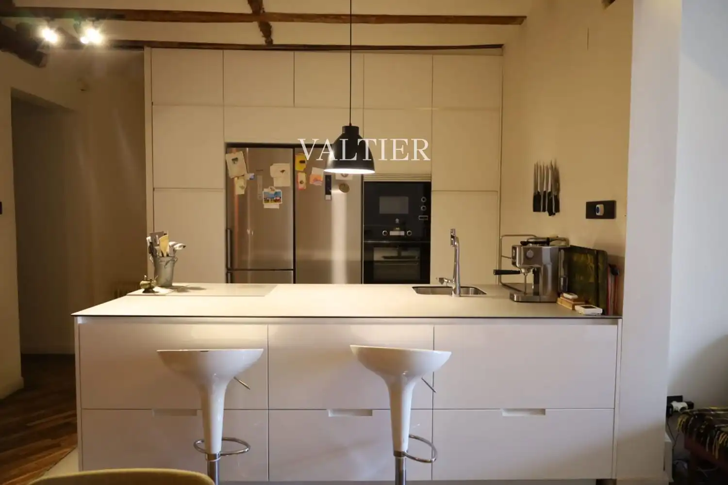 Kitchen of Flat for rent in Madrid  with Air Conditioner, Storage room and Furnished
