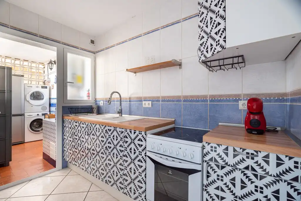Cocina de Ático en venta en Sant Pere de Ribes con Aire acondicionado, Terraza y Amueblado