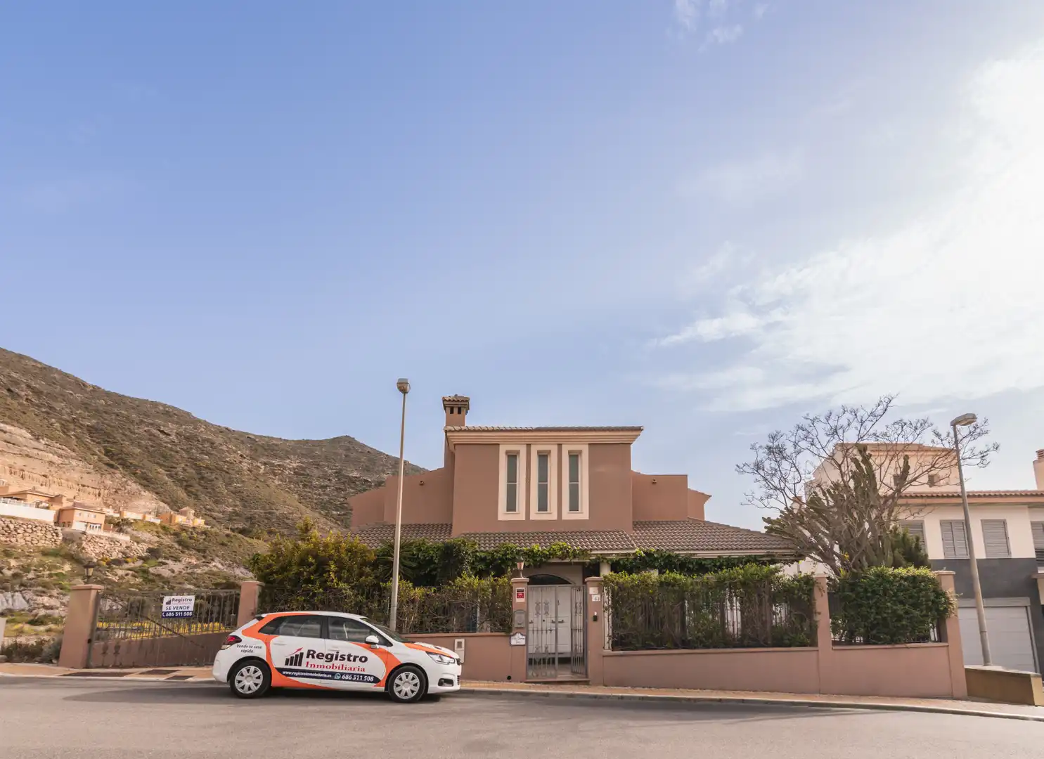 Exterior view of Houses for sale in Vícar  with Air Conditioner, Heating and Private garden