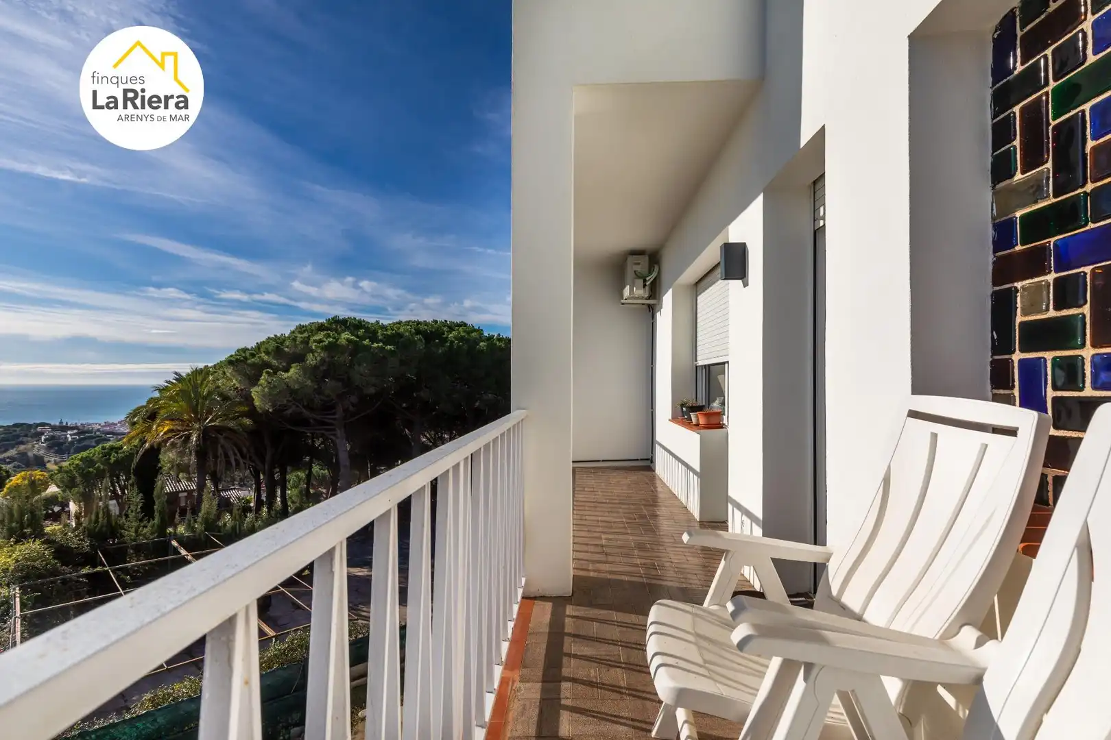 Balcony of Houses for sale in Arenys de Munt  with Air Conditioner, Private garden and Terrace