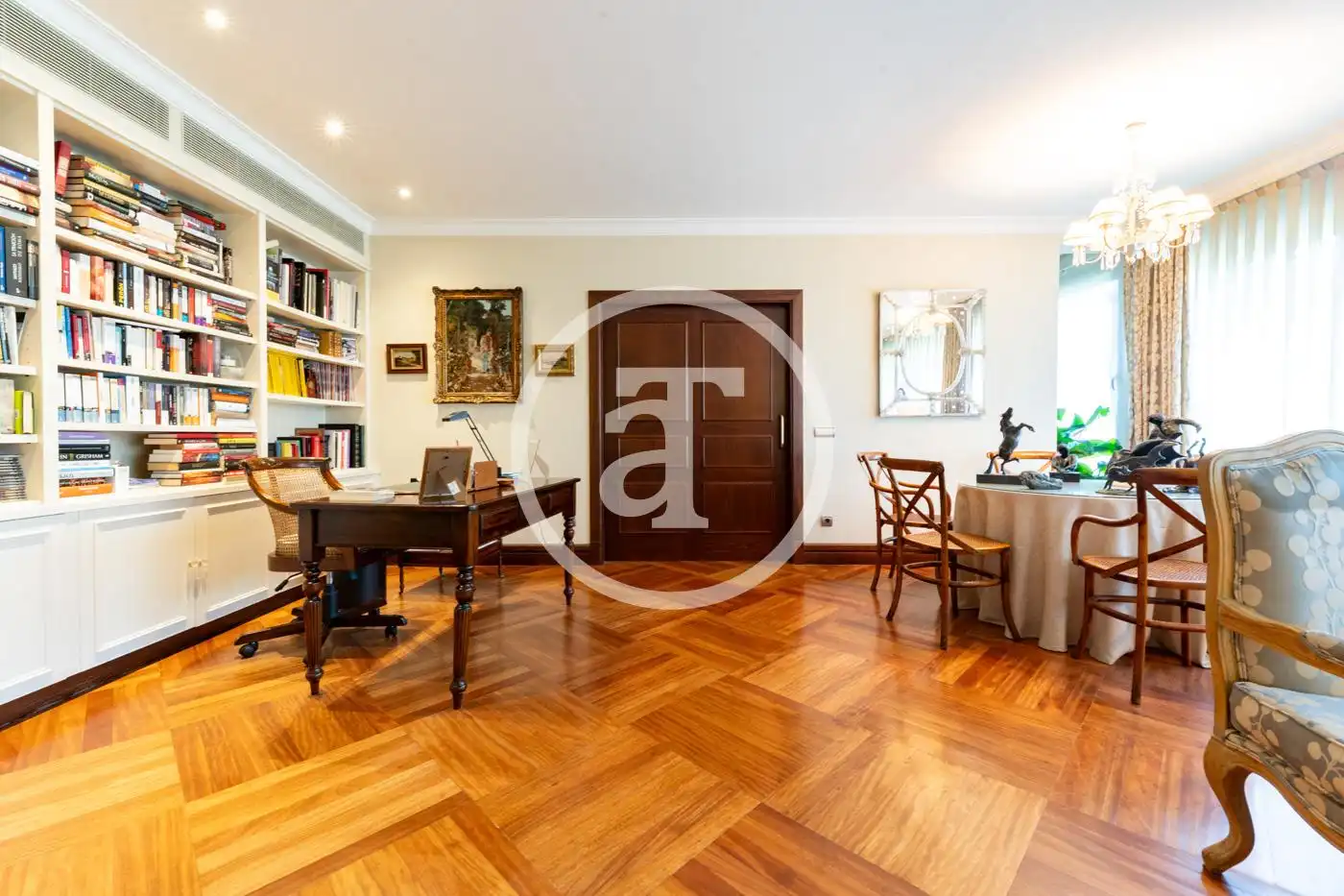 Sala d'estar de Pis de lloguer en Madrid amb Aire condicionat, Calefacció i Moblat