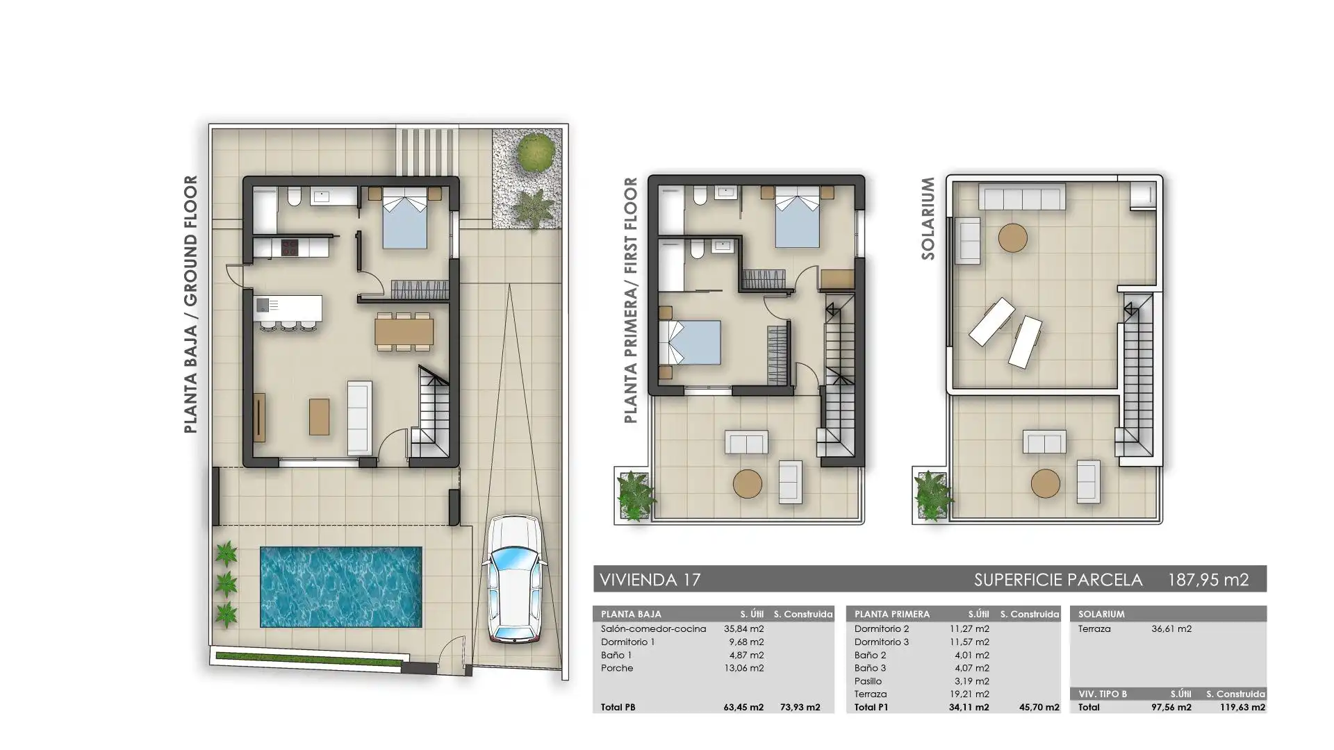 Villa mit Terrasse zum Verkauf in Pilar de la Horadada ciudad, imagen 30