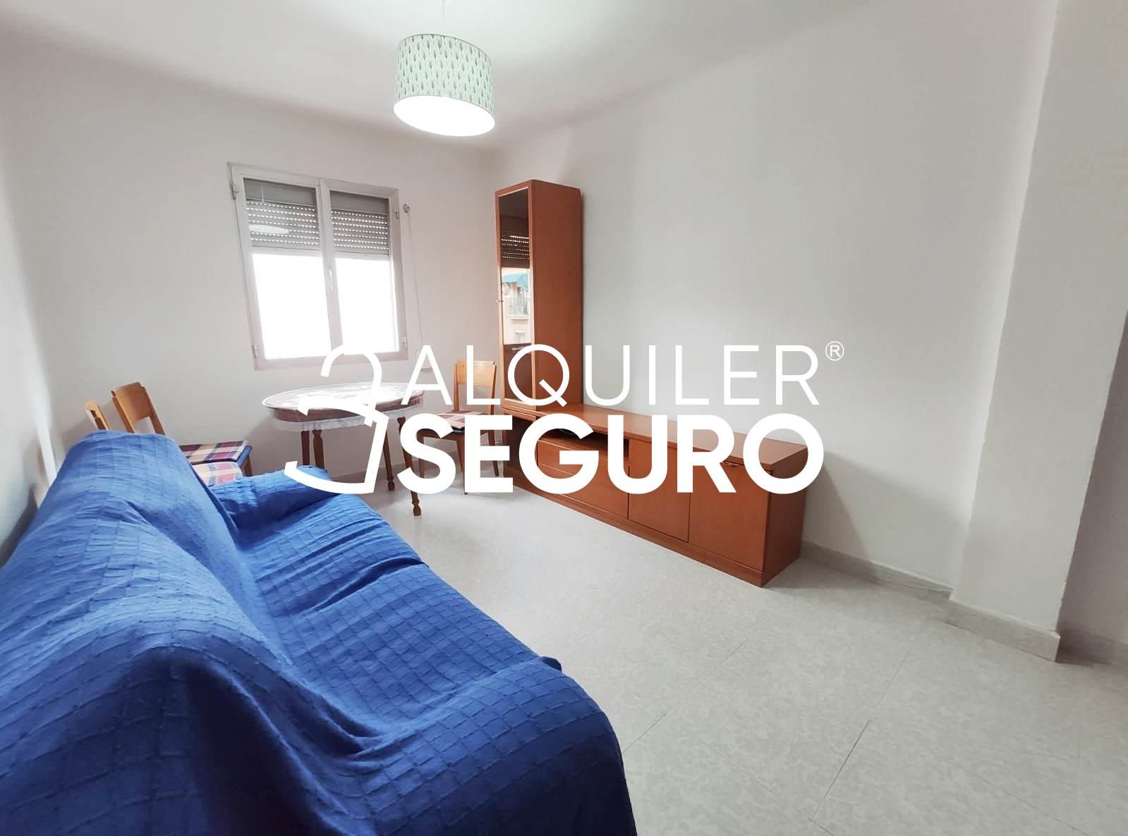 Sala d'estar de Pis de lloguer en  Madrid Capital amb Aire condicionat, Calefacció i Moblat