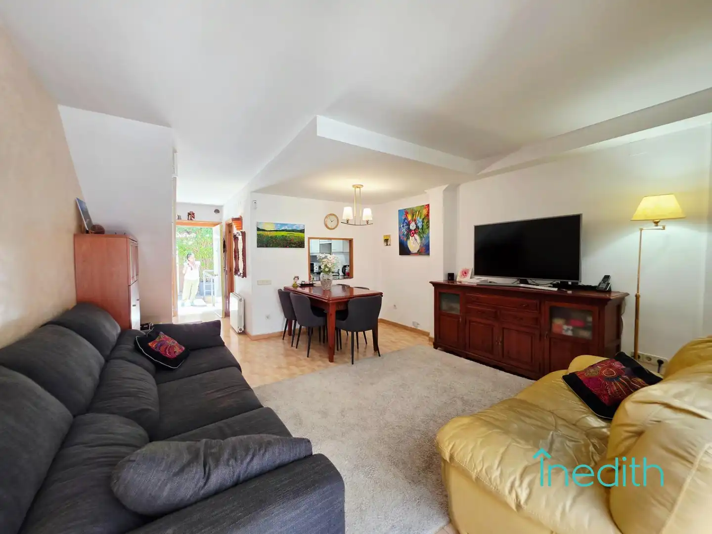 Sala d'estar de Casa o xalet en venda en Barcelona amb Aire condicionat, Calefacció i Terrassa