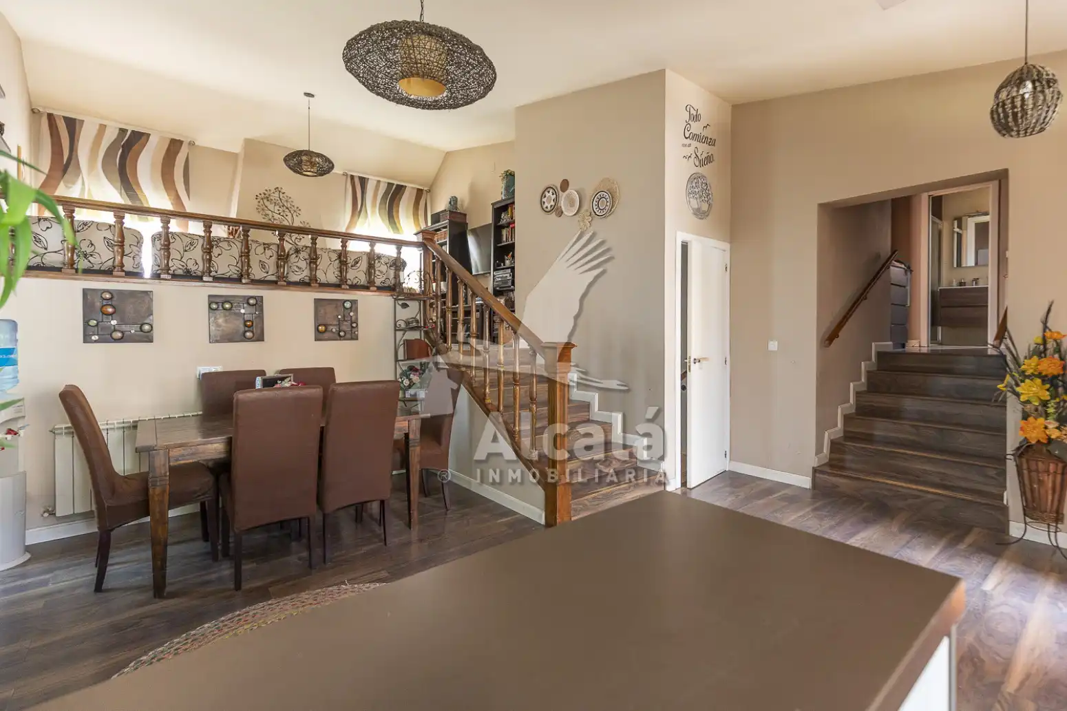 Dining room of Houses for sale in Camarma de Esteruelas  with Air Conditioner, Heating and Private garden