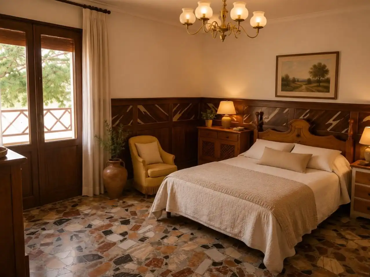 Dormitori de Casa o xalet en venda en Loscos amb Terrassa i Balcó