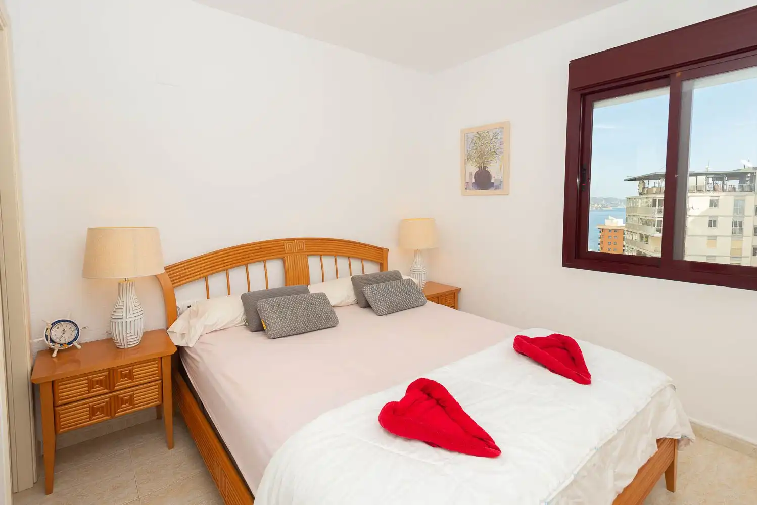 Bedroom of Apartments for sale in Calpe / Calp  with Air Conditioner, Terrace and Community pool