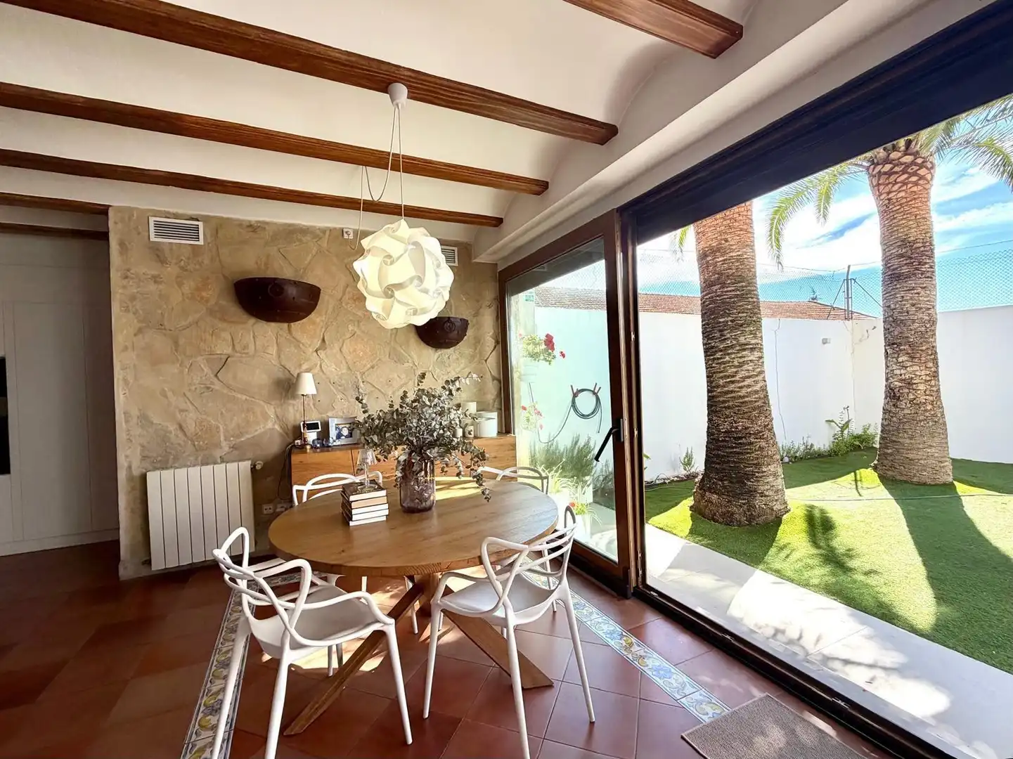 Menjador de Casa o xalet en venda en Sollana amb Aire condicionat, Calefacció i Jardí privat
