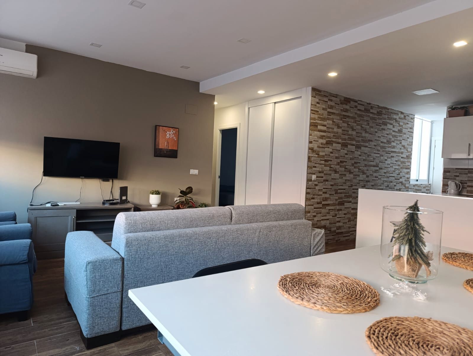 Living room of Flat to rent in Málaga Capital  with Air Conditioner and Furnished