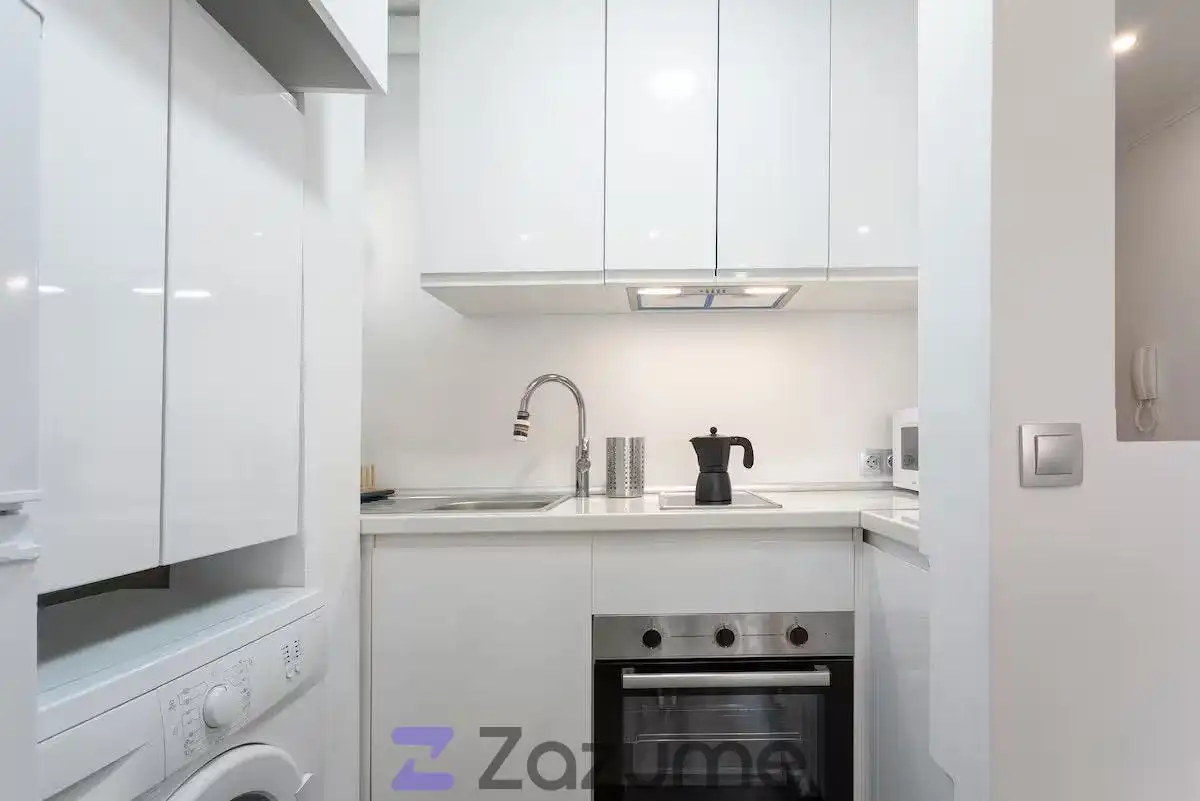 Cocina de Piso de alquiler en Fuengirola con Aire acondicionado, Parquet y Piscina