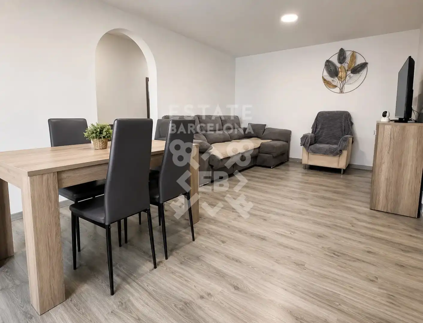 Sala d'estar de Pis en venda en Blanes amb Terrassa i Moblat
