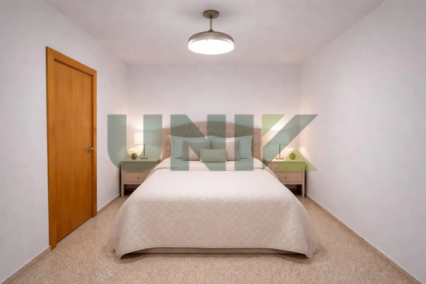 Schlafzimmer von Wohnung zum Verkauf in Barcelona mit Klimaanlage und Terrasse